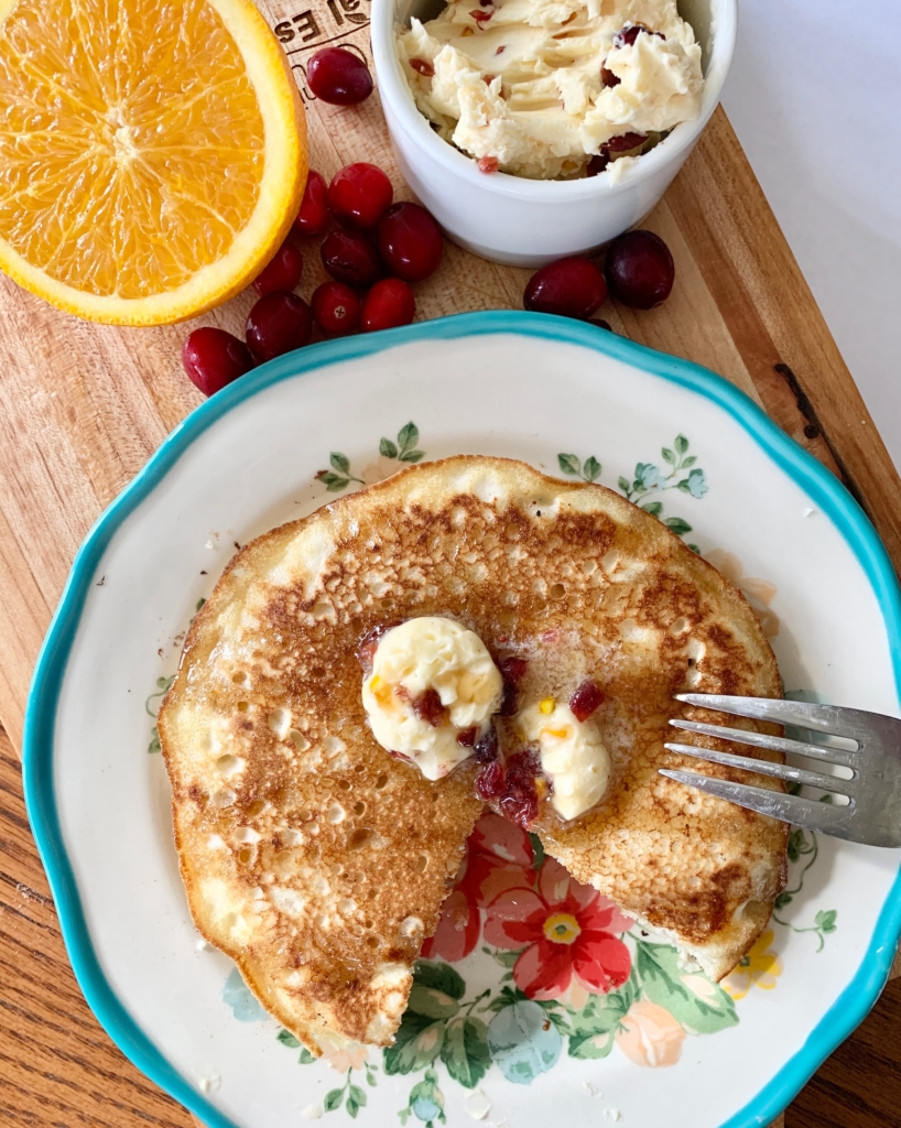 cranberry Orange | Cranberry Orange Butter | Cranberry Recipes | Pancake Recipes | Cranberry Orange Muffins | Christmas Food | Breakfast Ideas | Pancake Recipe | Cracker Barrel Copycat | Christmas Breakfast Idea | Christmas Pancakes | Holiday Recipes | Six Clever Sisters