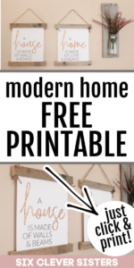 Free Printables for Home | Free Printable Wall Art | Free Printables Farmhouse | Farmhouse Decor | Farmhouse Bedroom | Free Printables | Six Clever Sisters