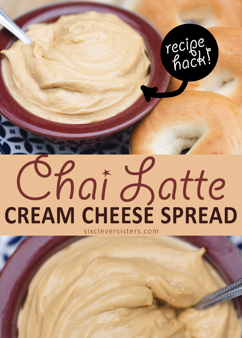 Chai Latte Cream Cheese Spread | Easy Chai Cream Cheese Hack | Flavored Cream Cheese Hack | Flavored Cream Cheese Spreads | Flavored Cream Cheese Recipes | Flavored Cream Cheeses