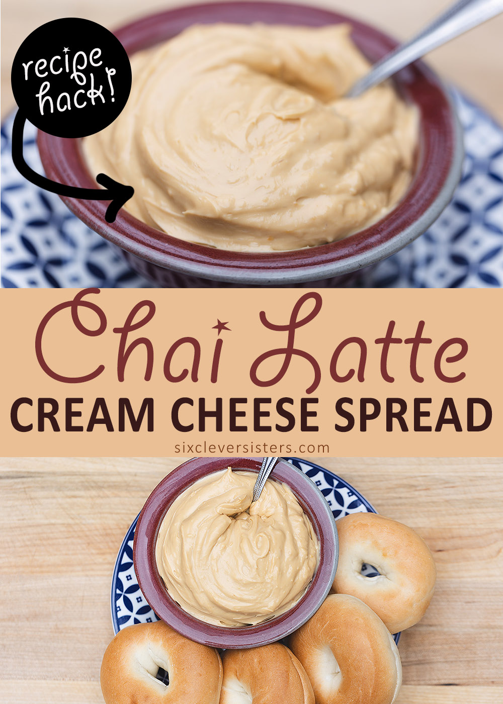 Chai Latte Cream Cheese Spread | Easy Chai Cream Cheese Hack | Flavored Cream Cheese Hack | Flavored Cream Cheese Spreads | Flavored Cream Cheese Recipes | Flavored Cream Cheeses