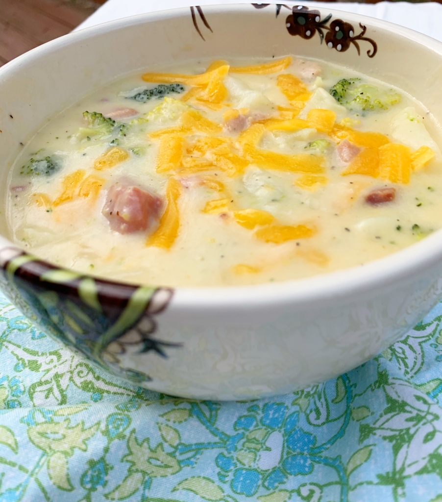 Ham and Broccoli Soup | Potato Soup | Comfort Food | Easy Soup Recipe | Hearty Soup | Winter Dinner | Family Dinner | Easy Meal | Dutch Oven | One Pot Meal | Ham | Potato | Stew | Chowder | Crock Pot | Instant Pot | Broccoli Soup