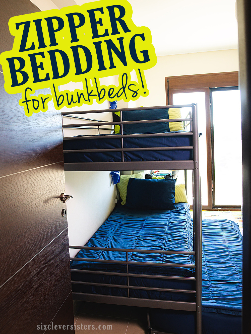 Zipper Bedding for Bunkbeds | Zip up bedding for bunkbeds | Zipper bedding for kids | How to make a top bunk 