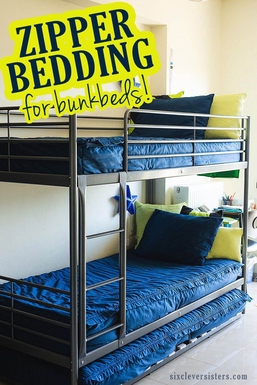 Zipper Bedding for Bunkbeds | Zip up bedding for bunkbeds | Zipper bedding for kids | How to make a top bunk 