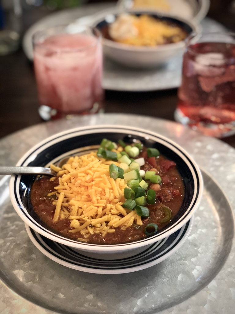 Turkey Chili | Easy Chili Recipe | Crockpot Recipe | Chili Recipe | Easy Chili Recipe | Rainbow Turkey Chili | This yummy and deep-flavored chili is sure to be a hit with anyone (and it has a crazy secret ingredient!) Find the recipe at SixCleverSisters.com