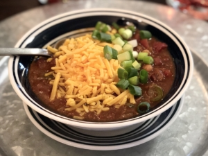 Turkey Chili | Easy Chili Recipe | Crockpot Recipe | Chili Recipe | Easy Chili Recipe | Rainbow Turkey Chili | This yummy and deep-flavored chili is sure to be a hit with anyone (and it has a crazy secret ingredient!) Find the recipe at SixCleverSisters.com