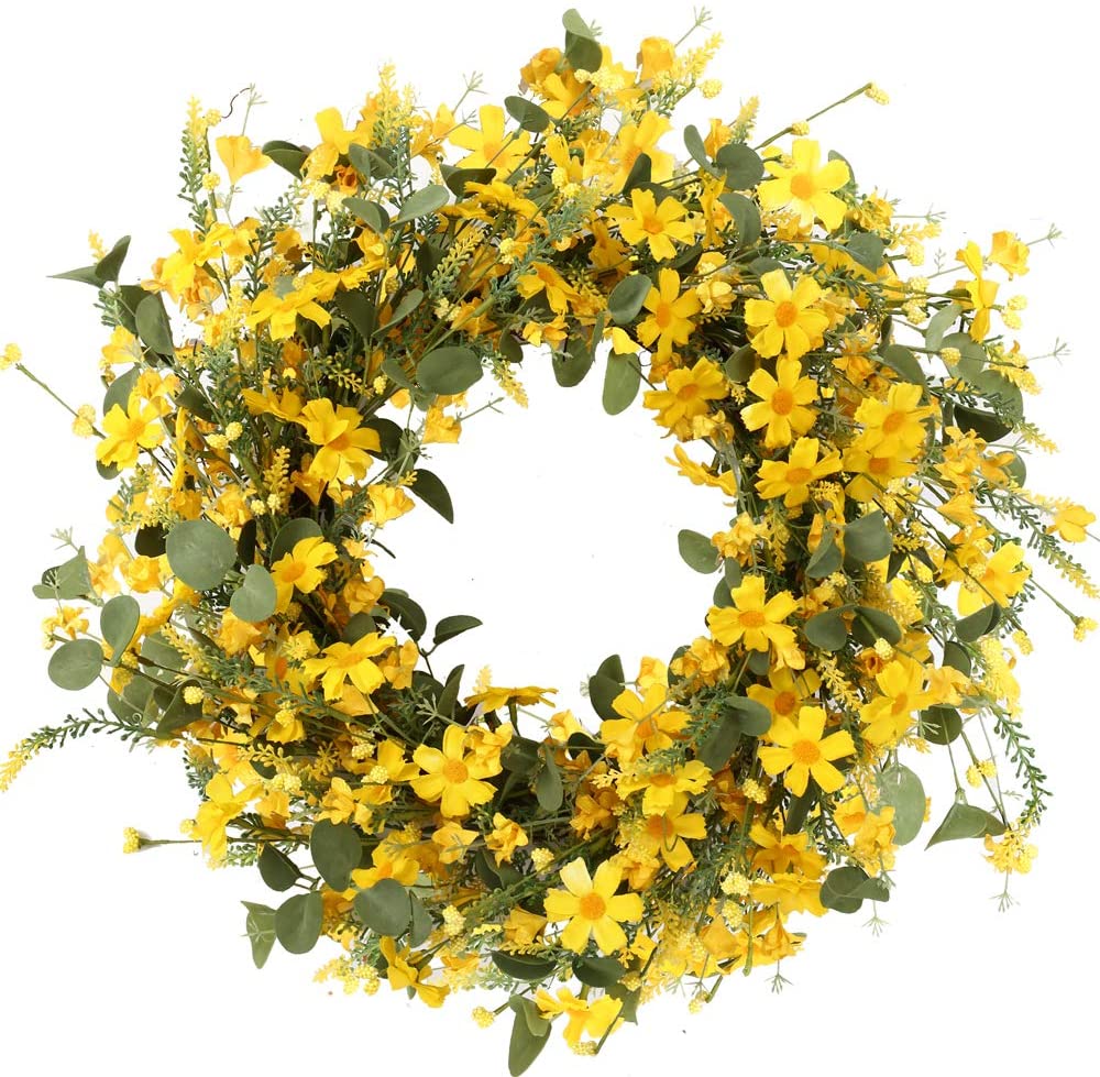 Spring Wreath | Spring Wreath Ideas | Spring Wreath for Front Door | Spring Wreath Amazon | Spring Wreath Artificial | By simply changing your wreath from time to time or with the different seasons, you can give your home a little boost and refresh with added decor. These spring wreaths all on Amazon are just gorgeous and certainly welcome spring! #wreath #amazon #spring #springdecor #decor #home #homedecor