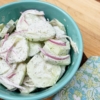 Cool & Creamy Cucumber Salad | Cucumber Side | Fresh Side | Summer Side | Summer Salad | Dill | Coleslaw | BBQ | Easy Summer Dish | Easy Side | Vegetable Side | Salad | Salad Recipe | Summer Recipe | Cook out | Six Clever Sisters