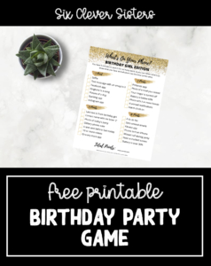 Free Printable Birthday Games | Free Printable Birthday Party Games | Printable Birthday Games | Birthday Games | Birthday Game Ideas | Birthday Game Printable | Birthday Game Printables Free | Birthday Game Ideas | Birthday Game Ideas for Adults | Looking for a fun birthday party game idea? This free printable birthday game, What's On Your Phone, was so much FUN for our party! #birthday #game #party #freeprintable #printables #ideas 