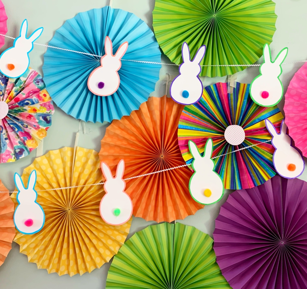 Bright Bunny Party | Bunny | Girl Party | Party Ideas | Birthday | DIY Party | Ideas for Girl Party | Party Decor | Easy DIY Party | Easter | Easter Decor | Six Clever Sisters