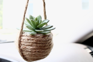 Car Plant Hanger | DIY Car Air Freshener | DIY Car Scent | Mini Plant Hanger | DIY Macrame Plant Hanger | Six Clever Sisters