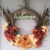 Fall Wreath | Dollar Tree | Autumn Decor | Easy Handmade Wreath | Dollar Tree Decor | Dollar Tree Hack | DIY Fall Wreath | DIY Fall Decor | Cheap Fall Wreath | Dollar Tree has all the florals and supplies you need to make yourself a beautiful fall wreath this year! Find out how I made mine at SixCleverSisters.com