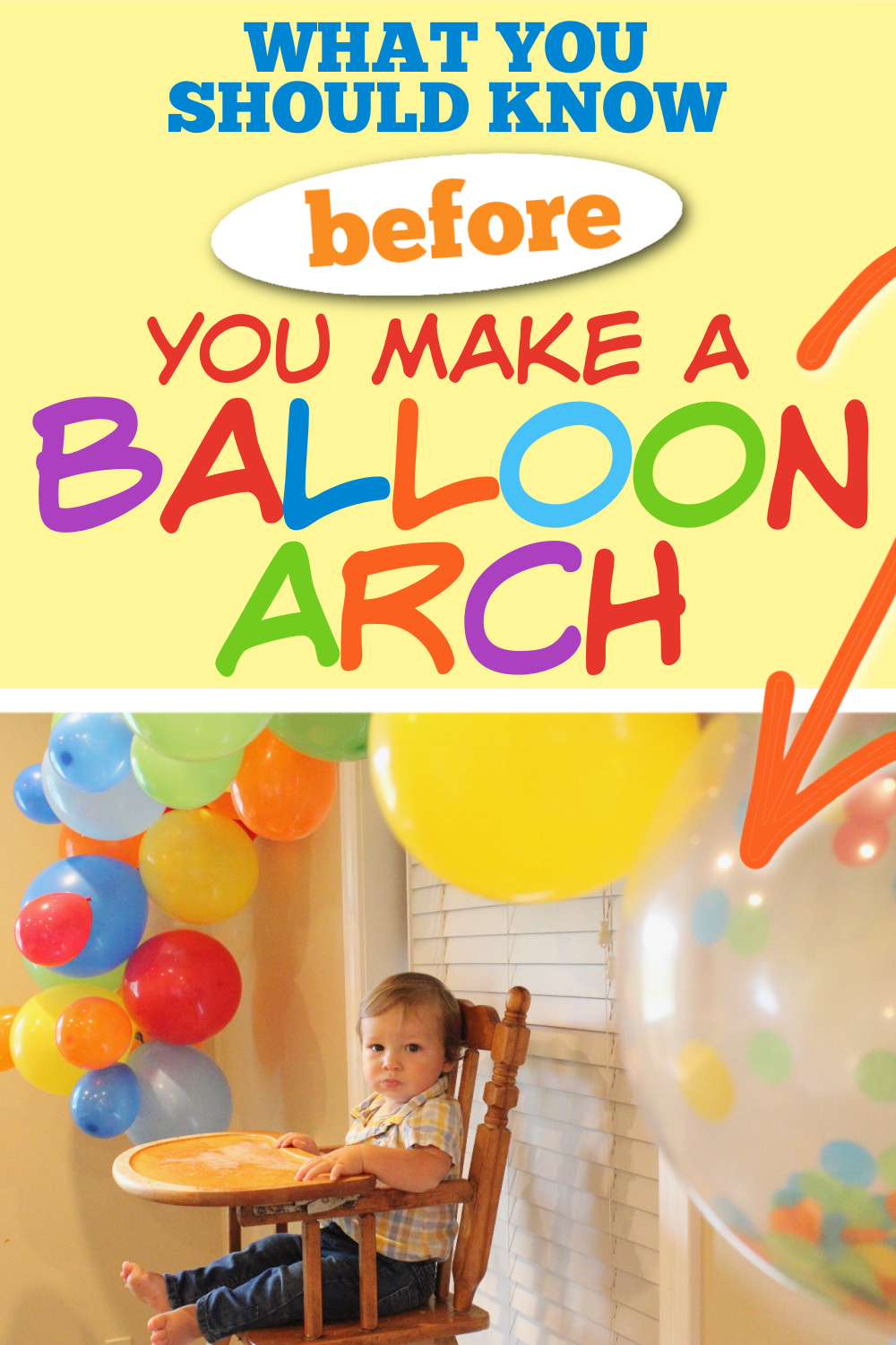 Balloon Arch DIY | Balloon Arch Background | Balloon Arch Ideas | How to Make A Balloon Arch | Rainbow Balloon Arch | Six Clever Sisters