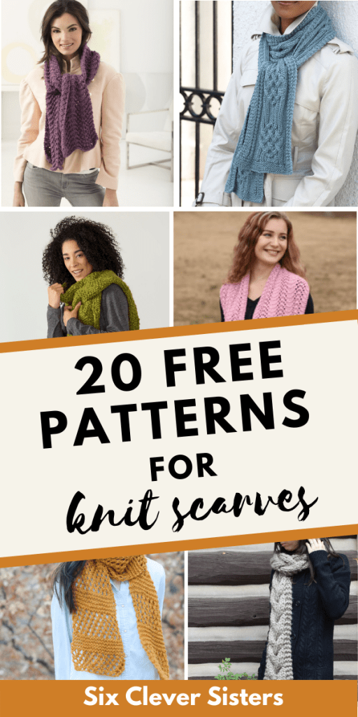 free knit scarf patterns