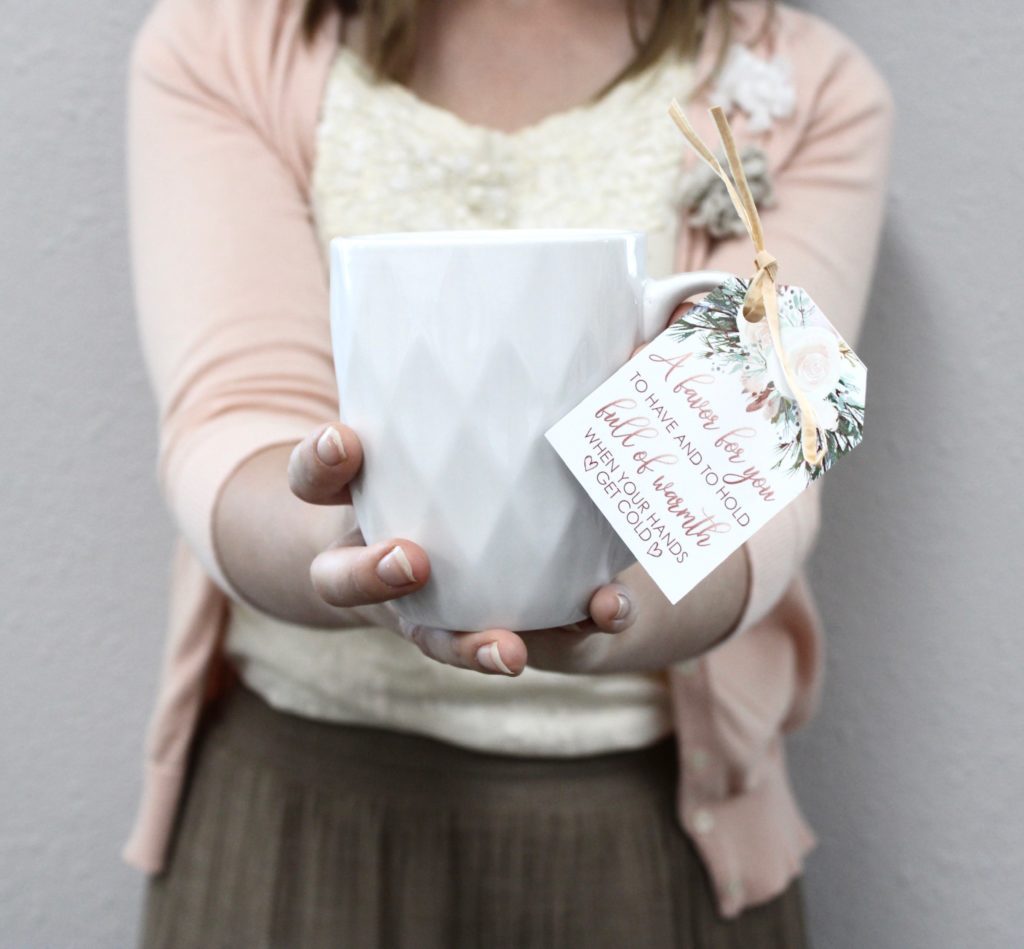 free printable bridal shower favor mug