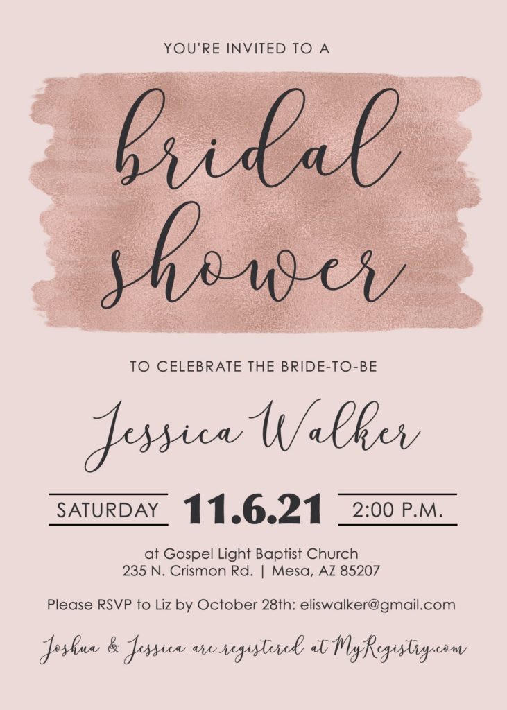 printable bridal shower invitation