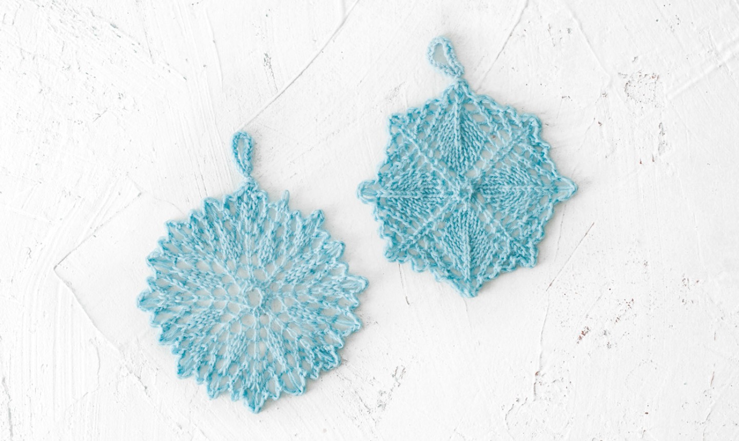 free knitting pattern snowflake ornament