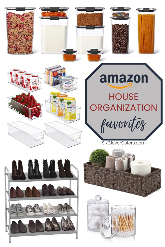 House Organization | Amazon Home | Organization Essentials | Amazon House Essentials | Organization Products | Organize Your House | Amazon Bestsellers | Amazon House Organization Bestsellers | Get your house organized and in tip-top shape with these Amazon House Organization essentials! Find them all at SixCleverSisters.com