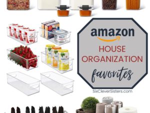 House Organization | Amazon Home | Organization Essentials | Amazon House Essentials | Organization Products | Organize Your House | Amazon Bestsellers | Amazon House Organization Bestsellers | Get your house organized and in tip-top shape with these Amazon House Organization essentials! Find them all at SixCleverSisters.com