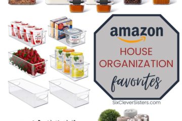 House Organization | Amazon Home | Organization Essentials | Amazon House Essentials | Organization Products | Organize Your House | Amazon Bestsellers | Amazon House Organization Bestsellers | Get your house organized and in tip-top shape with these Amazon House Organization essentials! Find them all at SixCleverSisters.com