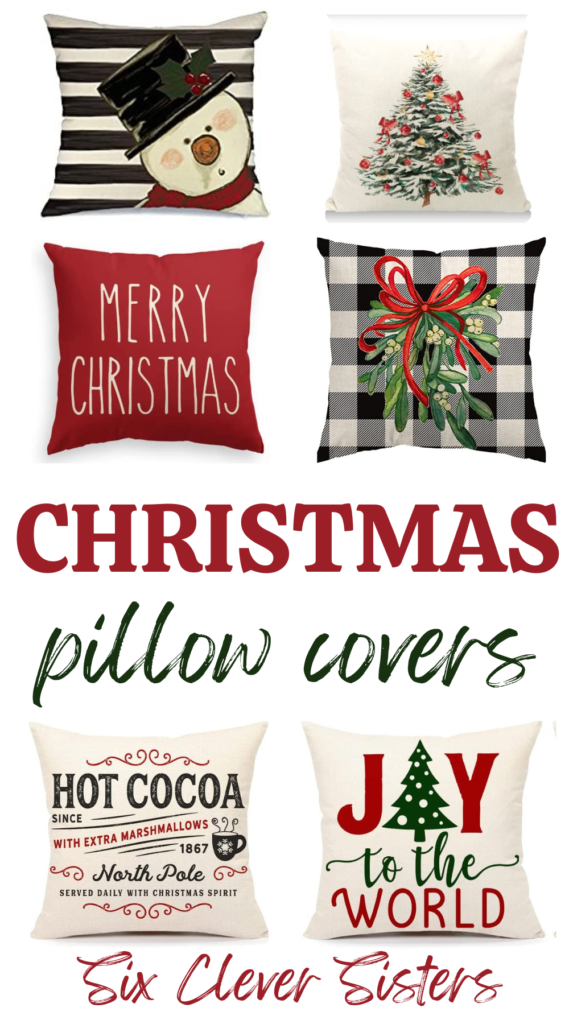 Christmas Pillow Covers | Christmas Pillow Covers 18 x 18 | Amazon Christmas Pillow Covers | Christmas Pillow Covers Amazon | Christmas Pillow Covers Living Rooms | Christmas Home Decor | Christmas Home Decor Ideas | Christmas Home Decor Living Room | Did you know adding a Christmas pillow cover to a pillow you already have is an easy way to add some Christmas decor to your home? Add some cute Christmas decor for cheap with these adorable pillows! #christmas #holiday #home #homedecor #christmas2022 #christmasdecor