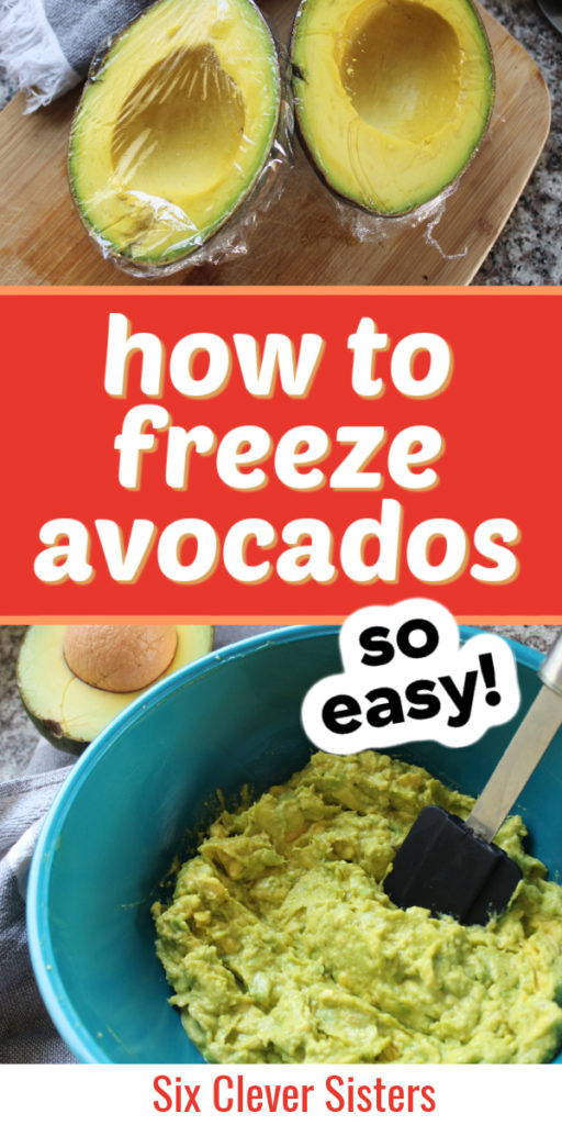 frozen avocado | how to freeze avocado | Six Clever Sisters