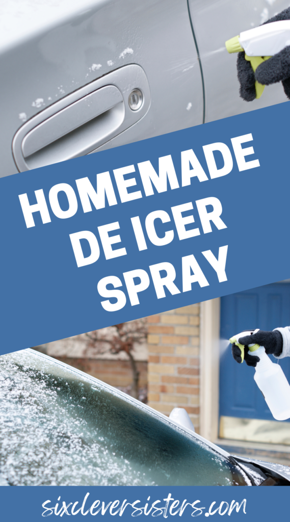 Homemade De Icer Spray | Best Homemade De Icer Spray | Homemade De Icer Spray for Car | Homemade Windshield De Icer Spray | Homemade Window De Icer Spray | De Icer Spray Homemade | De Icer Spray DIY | Looking for an easy solution to a windshield full of ice in the winter? Or have stuck car locks because of ice and snow? This homemade de icer spray uses only 2 ingredients and will easily melt off the ice on your windshield! Try it and see. #diy #ice #winter #hack #deicer #homemade #hack