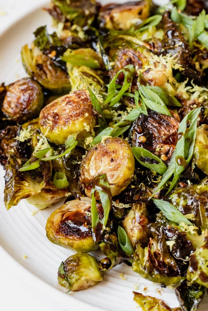 Brussels sprouts with salmon