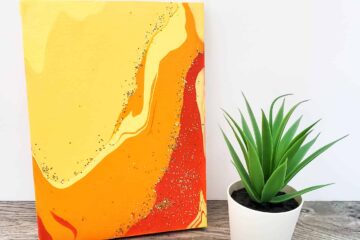 Canvas Painting Ideas | Beginner Painting | Easy Canvas Painting Tutorial | How to Paint for Beginners | Home Canvas DIY | DIY Painting Project | SixCleverSisters.com