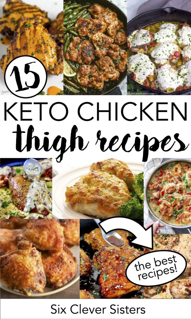 Keto Chicken Thigh Recipes | Keto Chicken Recipes | Keto Chicken Parmesan | Low Carb Recipes | Keto Recipes | Keto Dinner Recipes | Six Clever Sisters