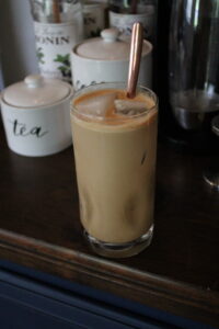 Peanut Butter Iced Coffee | Iced Coffee Recipe | Dairy Free Iced Coffee | Viral PB Coffee Recipe | Peanut Butter Latte | Peanut Butter Coffee Tutorial | SixCleverSisters.com