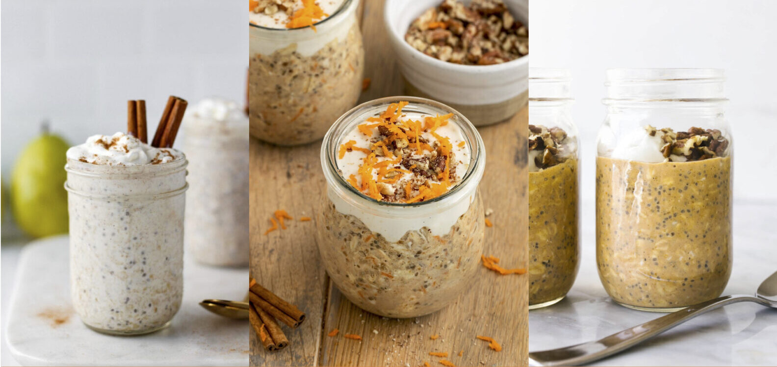 12 Overnight Oats Recipes for Fall! - Six Clever Sisters