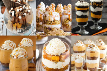 Fall Parfaits | Fall Parfait Desserts | Fall Parfait Recipes | Fall Parfait Ideas | Fall Dessert Parfaits | 23 of the best fall parfait recipes at Six Clever Sisters!