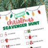 Free Printable Christmas Scavenger Hunt | Scavenger Hunt for Kids | Free Christmas Scavenger Hunt | Six Clever Sisters