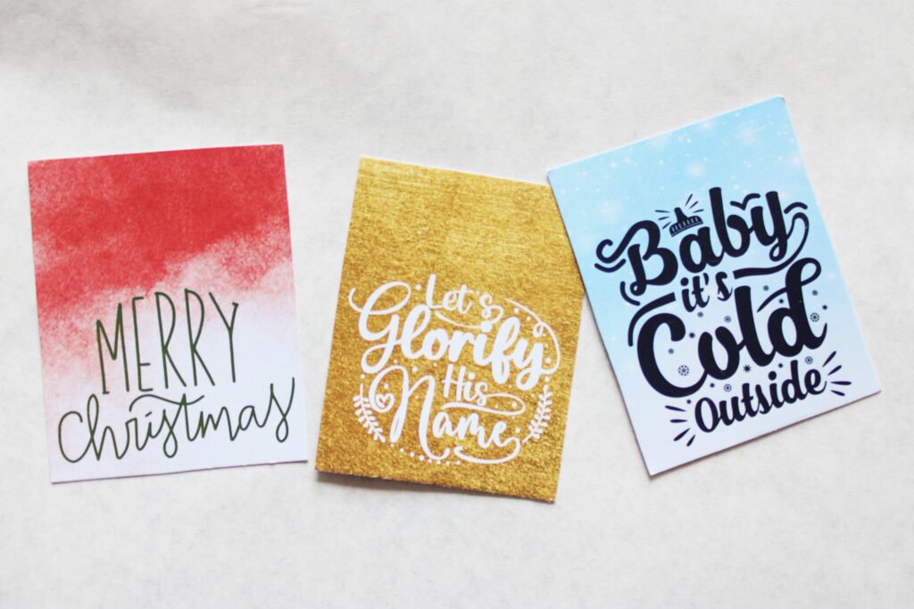 printable holiday tags Christian