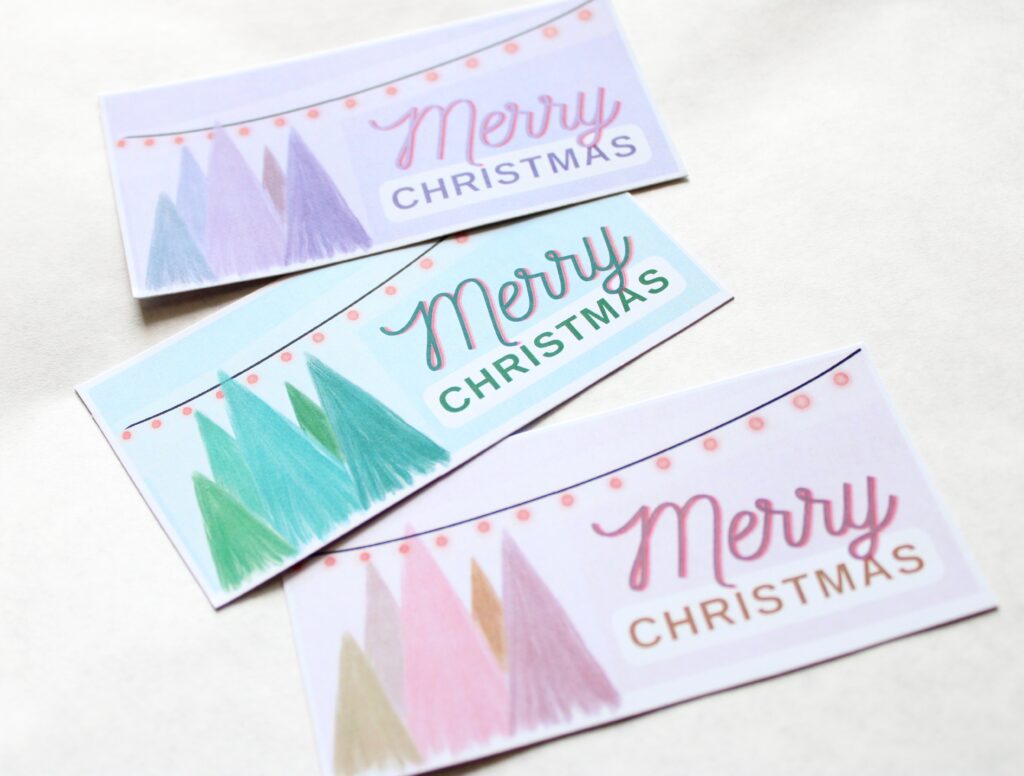 printable pink Christmas 