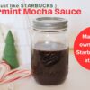 Peppermint Mocha | Copycat Starbucks | Starbucks Drink | Peppermint Latte | Starbucks Peppermint Latte | Mint Mocha Latte | Starbucks Recipe | Copycat Recipes | Make your own Peppermint Mocha Lattes at home this season with these easy syrup recipe at SixCleverSisters.com