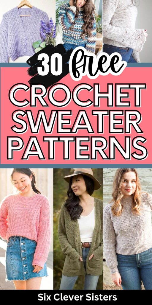 free crochet sweater patterns