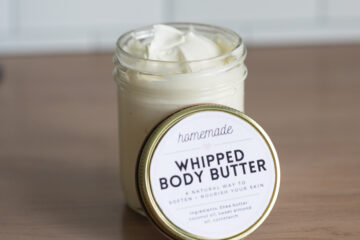 Whipped Body Butter with label template