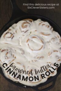 Cinnamon Roll Recipe | Cinnamon Rolls | Homemade Cinnamon Rolls | Cinnamon Buns | Browned Butter Rolls | Try these delicious browned butter cinnamon rolls this weekend!