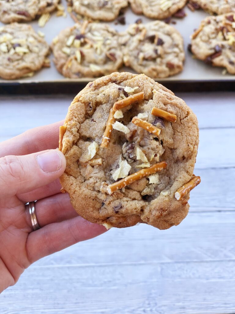 Kitchen Sink Cookies | Everything But the Kitchen Sink Cookies | Kitchen Sink Cookies Recipe | Best Kitchen Sink Cookies Recipe | Cookie Recipes | Best Cookie Recipes | Unique Cookie Recipes | Kitchen sink cookies are a delightful treat that include a mix of various ingredients, often whatever you have on hand in your pantry. They're called "kitchen sink" because you can throw in just about anything but the kitchen sink! #cookies #recipes #recipeoftheday #cookierecipe #dessert #treat