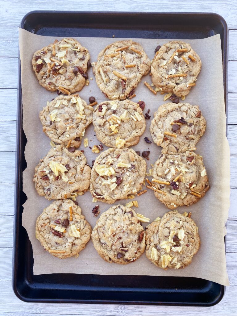 Kitchen Sink Cookies | Everything But the Kitchen Sink Cookies | Kitchen Sink Cookies Recipe | Best Kitchen Sink Cookies Recipe | Cookie Recipes | Best Cookie Recipes | Unique Cookie Recipes | Kitchen sink cookies are a delightful treat that include a mix of various ingredients, often whatever you have on hand in your pantry. They're called "kitchen sink" because you can throw in just about anything but the kitchen sink! #cookies #recipes #recipeoftheday #cookierecipe #dessert #treat