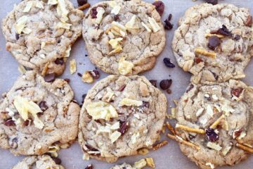 Kitchen Sink Cookies | Everything But the Kitchen Sink Cookies | Kitchen Sink Cookies Recipe | Best Kitchen Sink Cookies Recipe | Cookie Recipes | Best Cookie Recipes | Unique Cookie Recipes | Kitchen sink cookies are a delightful treat that include a mix of various ingredients, often whatever you have on hand in your pantry. They're called "kitchen sink" because you can throw in just about anything but the kitchen sink! #cookies #recipes #recipeoftheday #cookierecipe #dessert #treat