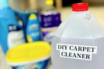 DIY Carpet Cleaner | Rug Doctor | Carpet Refresher | Stain Remover | Homemade Cleaner | Homemade Stain Remover | Steam Clean | Steam Mop | House Cleaning Tips | Cleaning Hacks | Six Clever Sisters