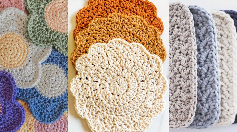 crochet coasters free pattern