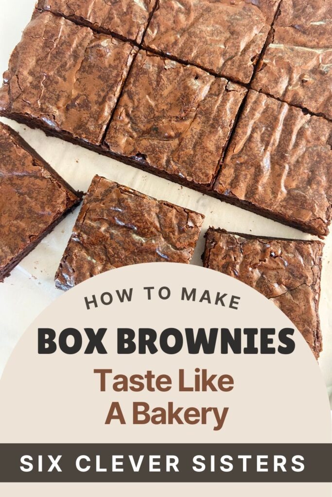 How to make box brownies better | Brownie Mix | Brownie Recipe | Doctored up brownies | Bakery Brownies | Fudge Brownies | Easy Dessert | Dessert Recipe | Summer dessert | Potluck Dessert