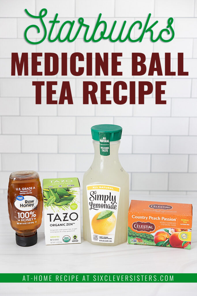 Starbucks Medicine Ball Recipe | Starbucks Medicine Ball Tea Recipe | Starbucks Medicine Ball Tea Recipe Tazo | Starbucks Medicine Ball Tea Recipe with Teavana | How to make a medicine ball tea at home for a fraction of the cost! Head to Six Clever Sisters for the recipe.