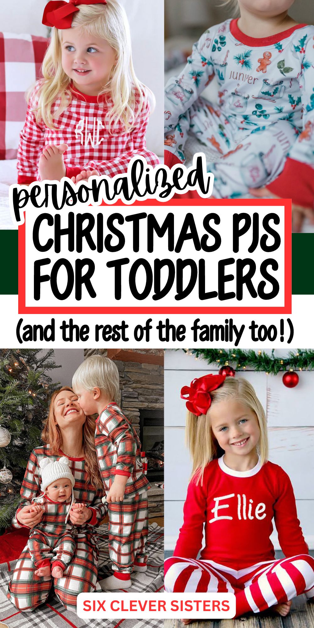 personalized Christmas pjs for toddlers