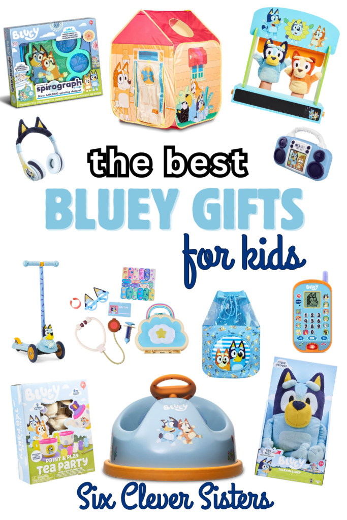 Bluey Gifts | Bluey Gifts for Toddlers | Bluey Gifts for 2-Year Old | Best Bluey Gifts | Bluey Gifts for Kids | Bluey Gifts for 3-Year Old | Bluey Gifts for 4-Year Old | Bluey Gifts Amazon | Find all the BEST BLUEY GIFTS for all the Bluey fans and lovers. From figurines to craft kits to a camera to a talking Bluey, this Bluey gift guide is your one stop shop for all the Bluey lovers in your life. Come shopping Bluey with us! #bluey #giftguide #disney #blueygifts #shopping #Christmas #gifts