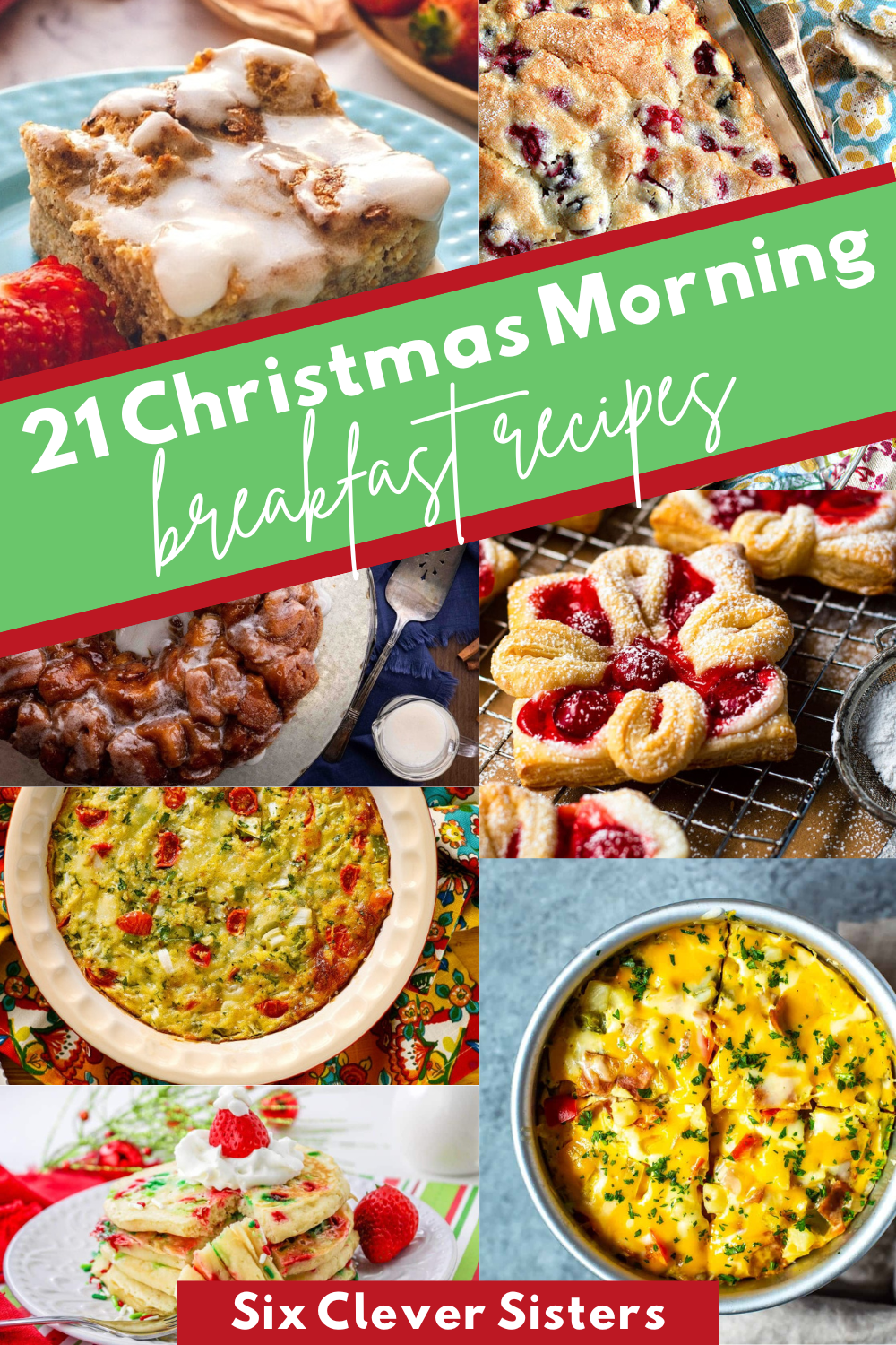 Looking for a yummy breakfast recipe for Christmas Day? We've got delicious Christmas breakfast ideas for you! These breakfast holiday recipes range from cinnamon rolls to easy breakfast casseroles to monkey bread to buttermilk pancakes to make-ahead options, we've got a great list of recipe ideas for you to try!  #breakfast #christmas #casserole #holiday #french #recipes #toast #brunch #egg #cheese