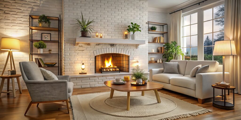 Red Brick Fireplace Makeover Ideas to Update Your Home, Red Brick Fireplace Makeover Ideas | How to update a red brick fireplace | How to modernize a red brick fireplace | What color looks good on a red brick fireplace | 20 Ideas for updating your red brick fireplace - at Six Clever Sisters!